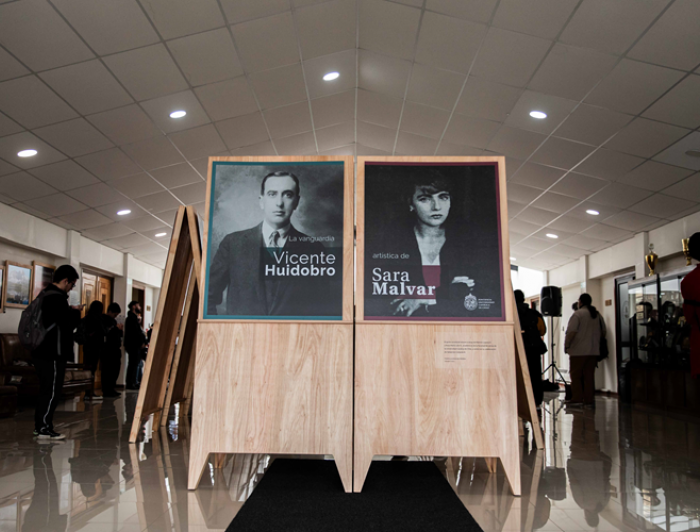 imagen correspondiente a la noticia: "Exposición sobre Vicente Huidobro y la artista Sara Malvar llega a Punta Arenas"