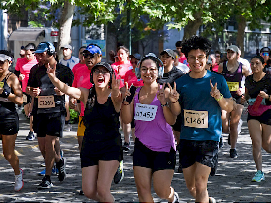 Corredores en maratón