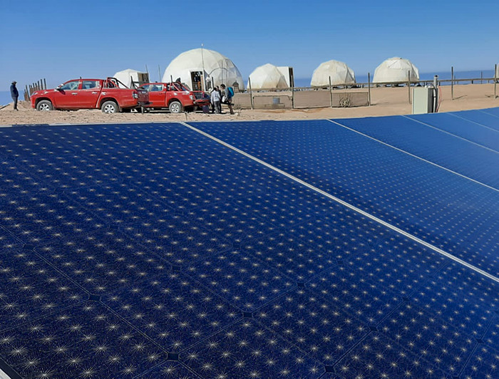 Atrapanieblas en Alto Patache.- Foto Nicole saffie