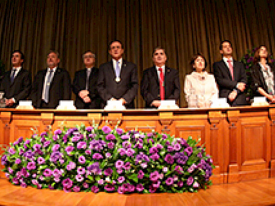 Ignacio Sánchez encabezó la ceremonia de inauguración del Año Académico, frente a representantes de todos los estamentos de la UC.