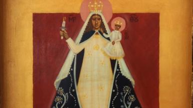 iconografía de una virgen andina