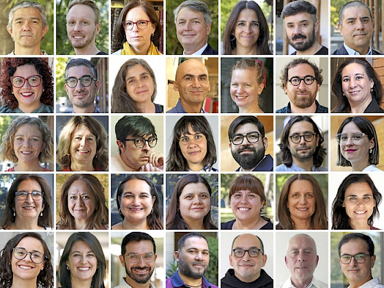 Collage con los 35 profesores reconocidos