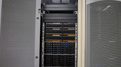 Image of the supercomputer installed at the UC Institute of Astrophysics.