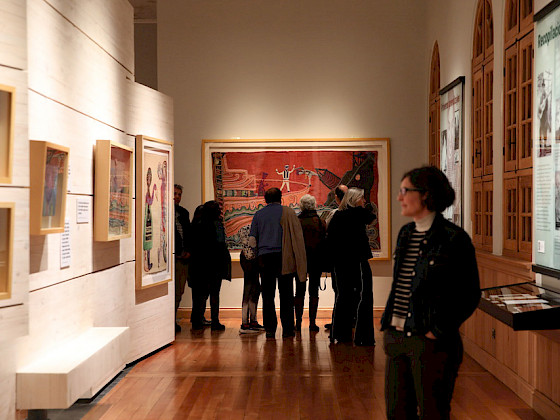 Inauguración muestra Paz y Justicia en Casa Violeta Parra, en Campus Oriente. Foto Dirección de Comunicaciones