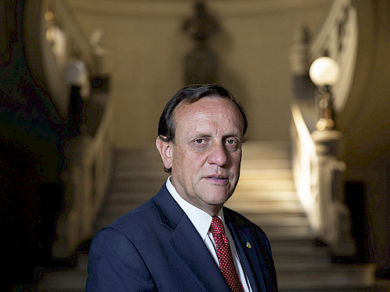 Rector Ignacio Sánchez.  Foto:  Mario Téllez, La Tercera.