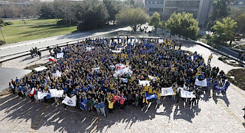 Despedida de los estudiantes que irán a trabajos de invierno 2024.- Foto César Cortés.