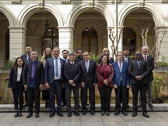 Rectores participantes de la reunión de la International Association of University Presidents (IAUP).