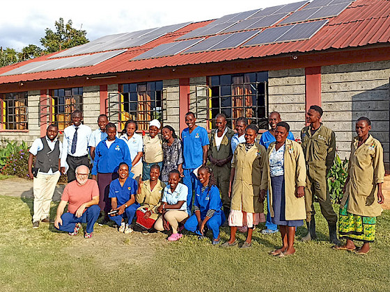 Equipo del centro de rehabilitación en Kenia