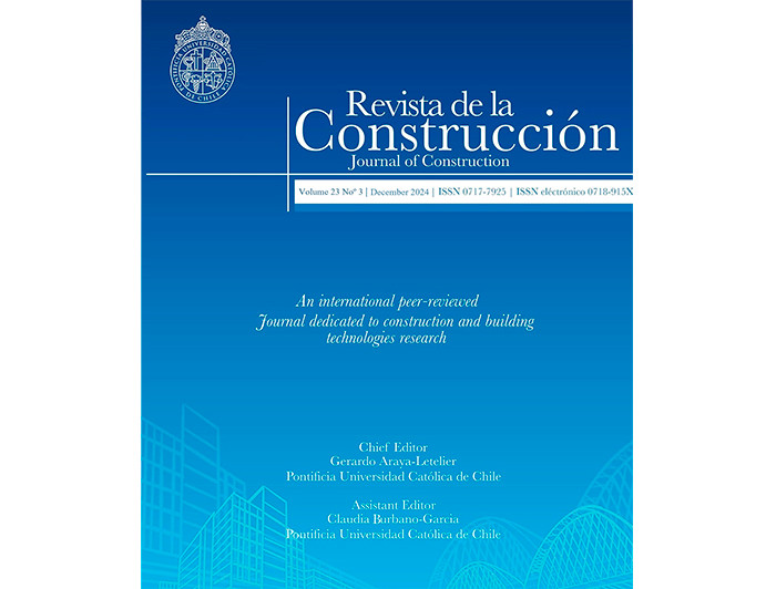 Portada Revista de la Construcción/Escuela de construcción Civil