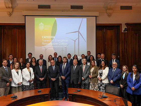 Ceremonia de lanzamiento de la Cátedra Transición Energética Responsable Colbún de la UC.