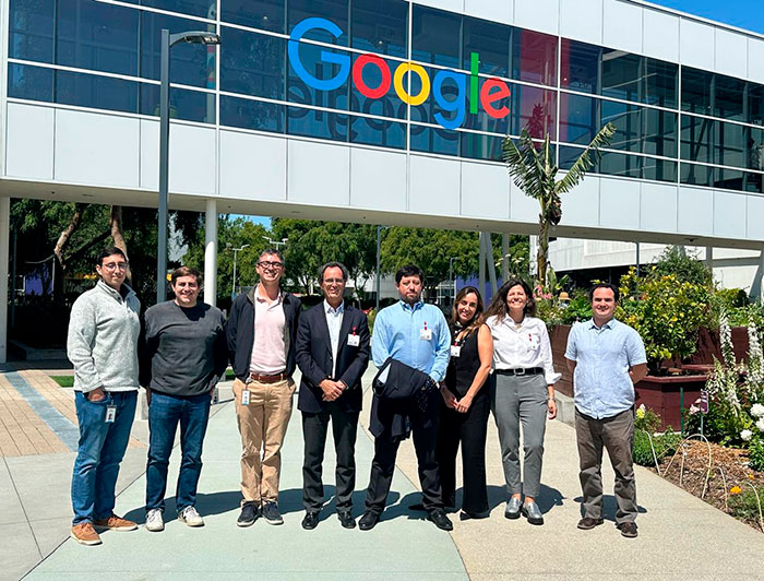 Delegación de la UC en Google.