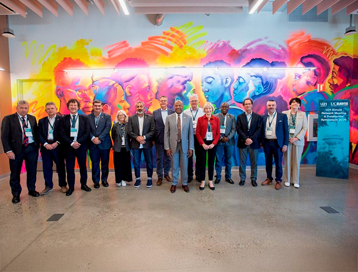 Rector Juan Carlos de la Llera junto a rectores de universidades miembro de U21.