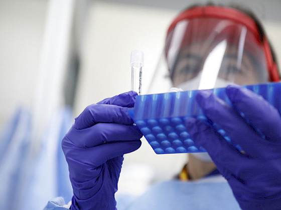 Preparación de vacunas.- Foto Dirección de Comunicaciones