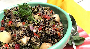 Plato preparado de quínoa