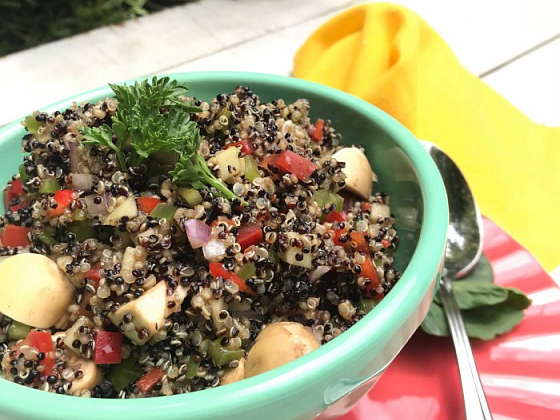 Plato preparado de quínoa