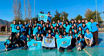 Grupo de voluntarios de Muévete por la Salud