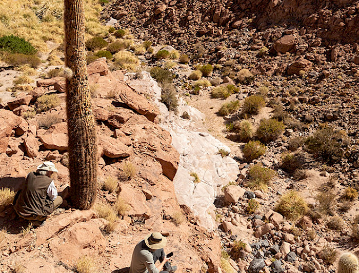 Investigadores en terreno.- Foto: IM-CRG