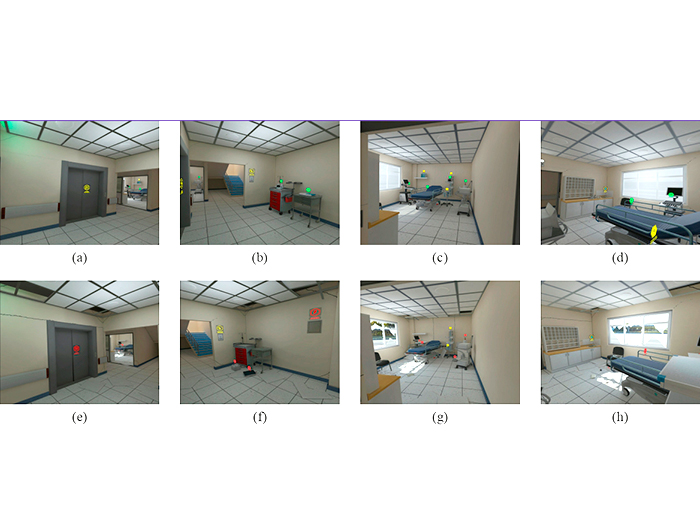 Escenarios virtuales de daño en unidad de Urgencia en un hospital.