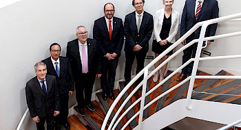 Autoridades participantes de la asamblea general de HUC.