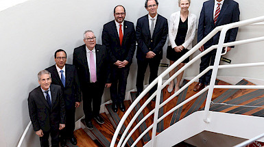 Autoridades participantes de la asamblea general de HUC.