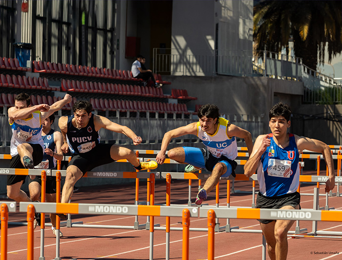 Competencia de Atletismo Hombres.