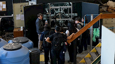 estudiantes de colegio participan de una visita en el Campus San Joaquín