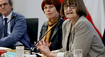 Ignacio Irarrázaval, Marianne Krause y Rosa Devés