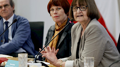 Ignacio Irarrázaval, Marianne Krause y Rosa Devés