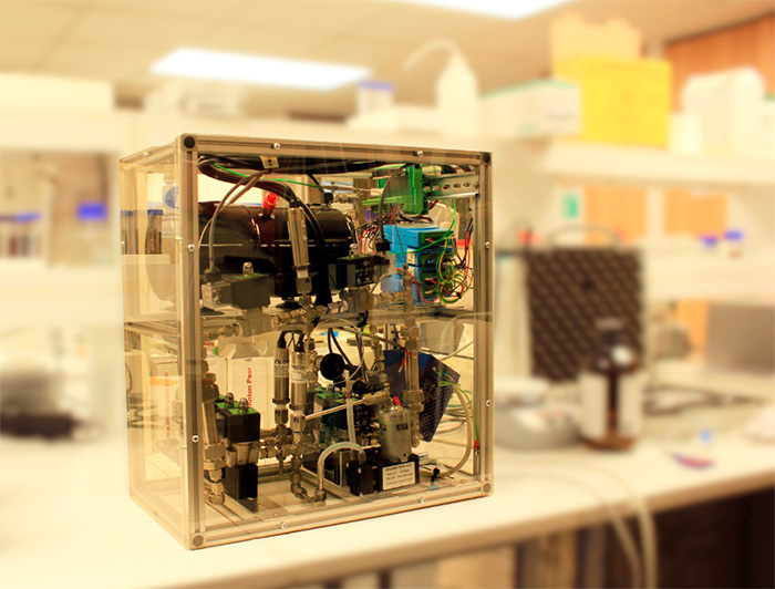 Prototipo de captura de dióxido de carbono.