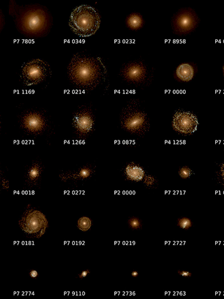 Selection of galaxies