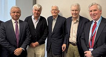 Felipe Larraín, Fernando Coloma, Gert Wagner, Rolf Lüders y José Miguel Sánchez