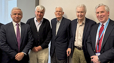 Felipe Larraín, Fernando Coloma, Gert Wagner, Rolf Lüders y José Miguel Sánchez