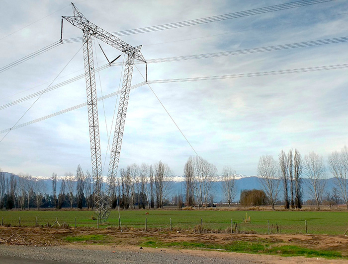 Torre de alta tensión.