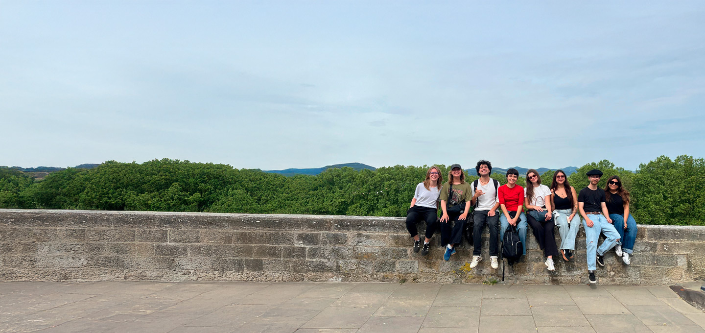 Javiera Curipán durante su experiencia de movilidad en País Vasco.