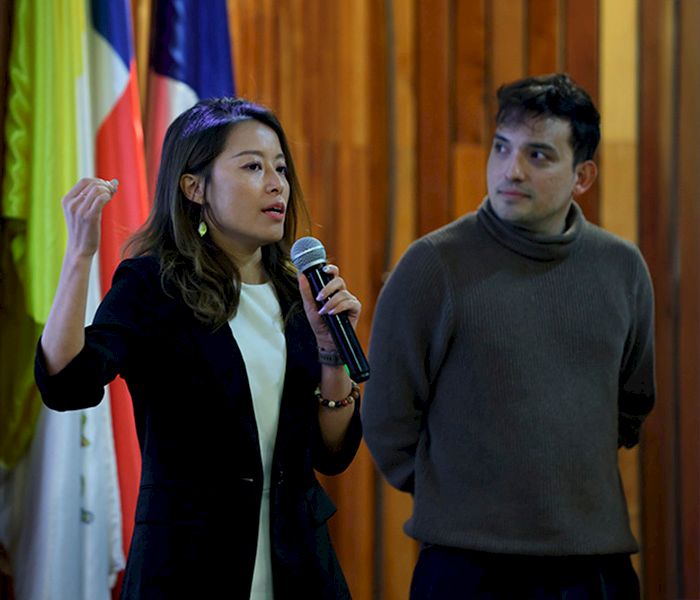 Estudiantes en la presentación de Desafío China Latam