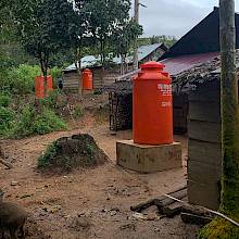 Estanques de agua en la localidad de Wansar.