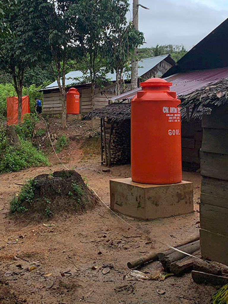 Estanques de agua en la localidad de Wansar.