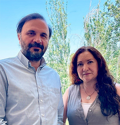 Foto de Alejandra Marinovic y Cristian Pliscoff