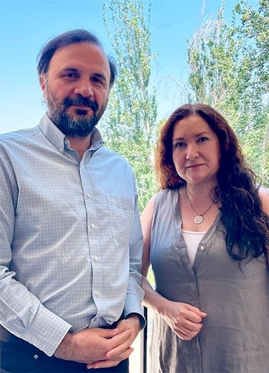 Alejandra Marinovic y Cristian Pliscoff