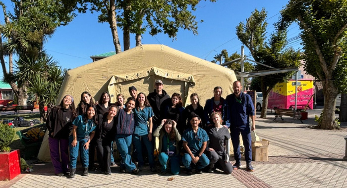 Estudiantes en terreno