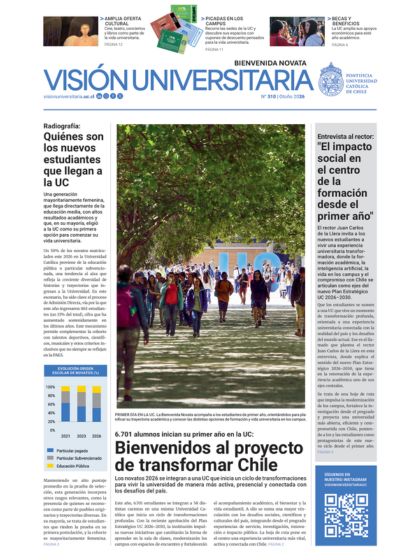 Portada periódico Visión UC, número 310