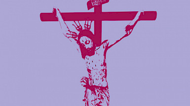 Gráfica de Jesucristo en la cruz