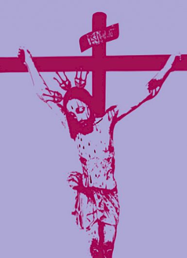 Gráfica de Jesucristo en la cruz