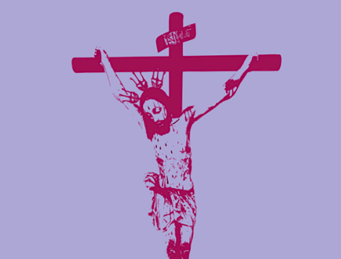 Gráfica de Jesucristo en la cruz