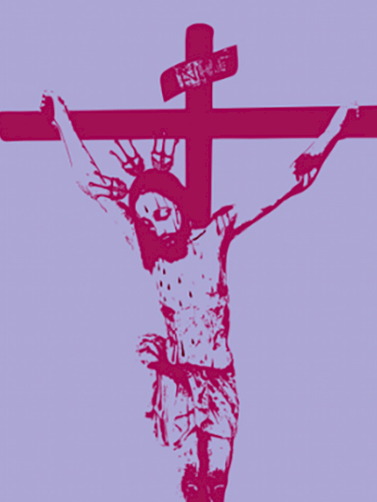 Gráfica de Jesucristo en la cruz