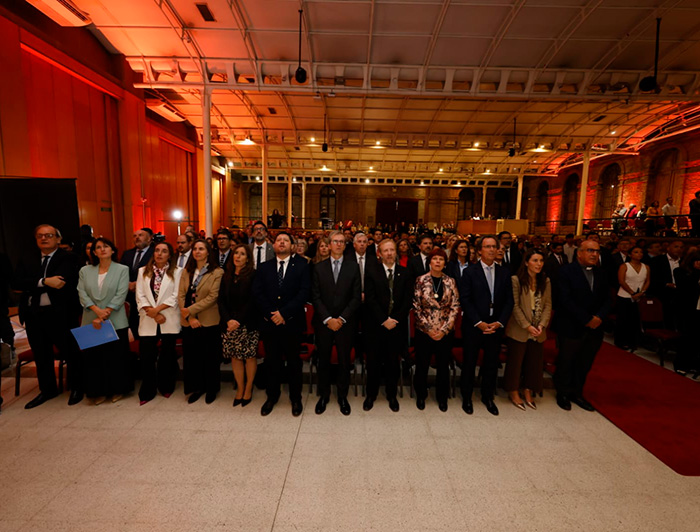 Inicio de la ceremonia de la inauguración del año académico.