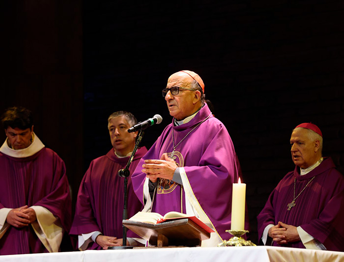 Cardenal Fernando Chomali durante la homilía.