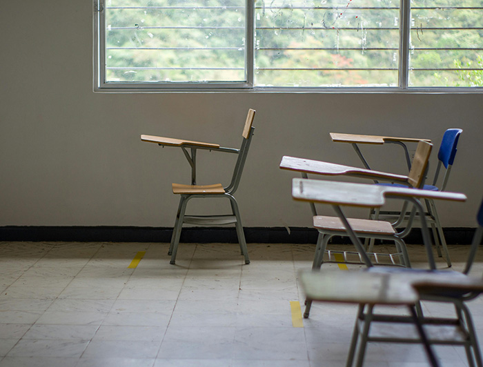 Sala de clases vacía