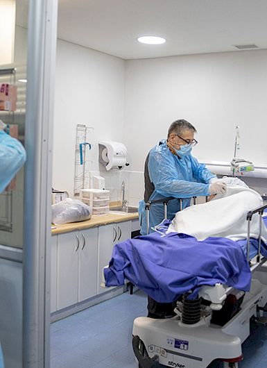 Profesionales de la salud trabajando