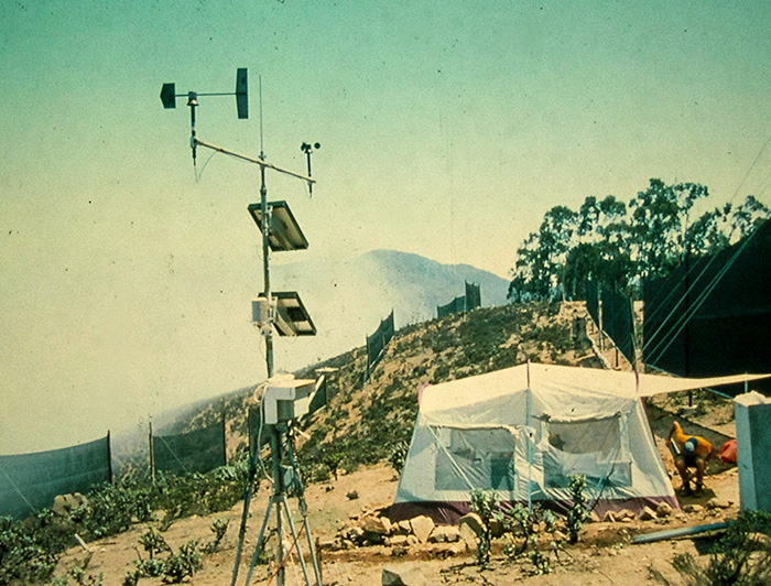 Investigación de agua de niebla en El Tofo.